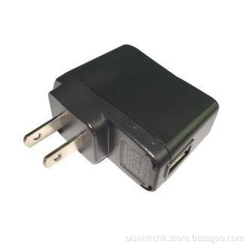 500 Ma 100 - 240v 5v Dc Ul Plug Black Matte Universal USB C